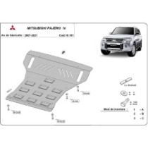 Protection sous moteur et de la radiateur Mitsubishi Pajero 4 (V80, V90)