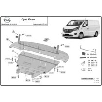Protection sous moteur et de la boîte de vitesse Opel Vivaro B