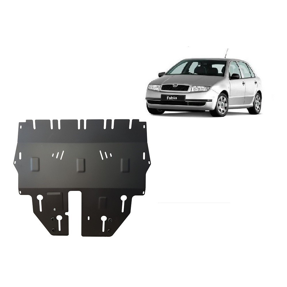 Protection sous moteur et de la boîte de vitesse Skoda Fabia 1
