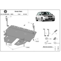 Protection sous moteur et de la boîte de vitesse Skoda Fabia 1