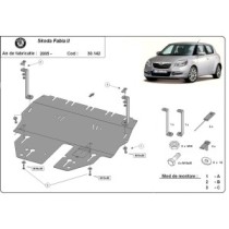 Protection sous moteur et de la boîte de vitesse Skoda Fabia 2