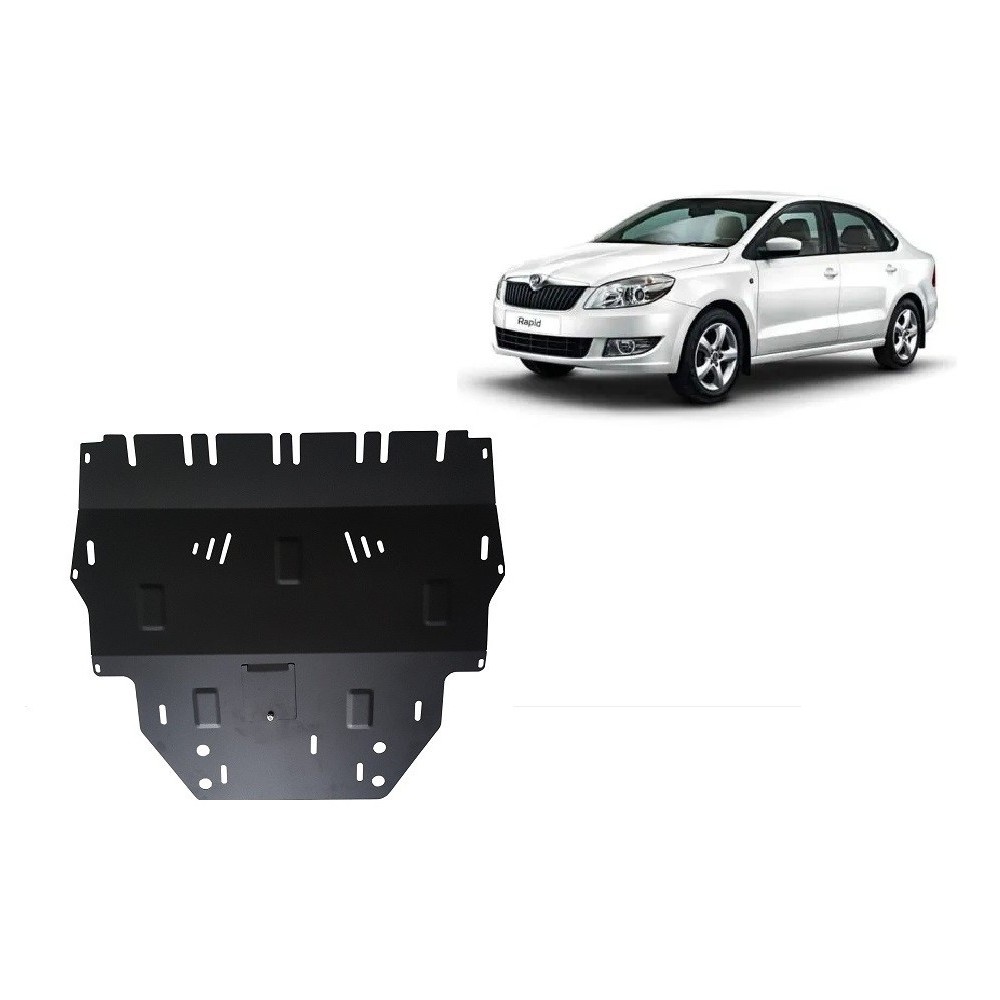Protection sous moteur et de la boîte de vitesse Skoda Rapid