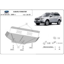 Protection sous moteur et de la radiateur Subaru Forester 3