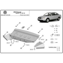 Protection sous moteur et de la radiateur VW Passat B5 2.5 TDI V6