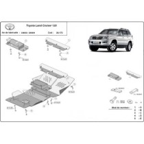 Protection sous moteur et de la radiateur Toyota Land Cruiser J120