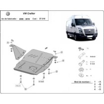 Protection sous moteur et de la boîte de vitesse Volkswagen Crafter