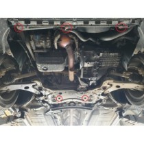 Protection sous moteur et de la boîte de vitesse Volvo V50