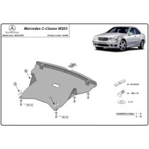 Protection sous moteur et de la radiateur Mercedes C-Class W203