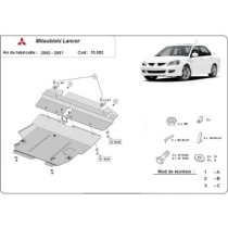 Protection sous moteur et de la boîte de vitesse Mitsubishi Lancer