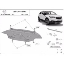 Protection sous moteur et de la boîte de vitesse Opel Crossland X
