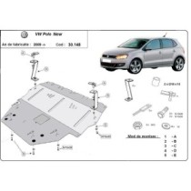Protection sous moteur et de la boîte de vitesse Vw Polo 6R Diesel