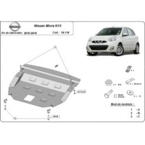 Protection sous moteur et de la boîte de vitesse Nissan Micra