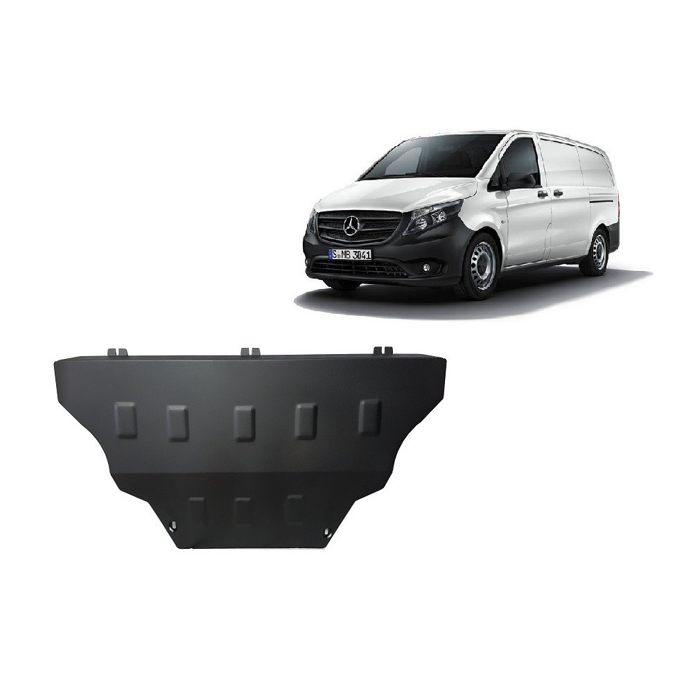 Protection sous moteur et de la boîte de vitesse Mercedes V-Classe W447 4x2, 1.6 D