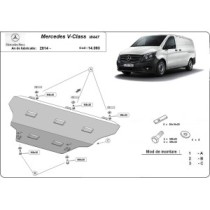 Protection sous moteur et de la boîte de vitesse Mercedes V-Classe W447 4x2, 1.6 D