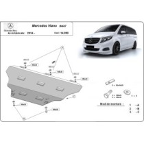 Protection sous moteur et de la boîte de vitesse Mercedes Viano W447 4x2, 1.6 D