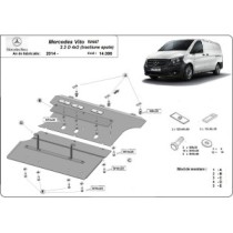 Protection sous moteur et de la boîte de vitesse Mercedes Vito W447 - 4X2