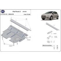Protection sous moteur et de la boîte de vitesse Fiat Punto