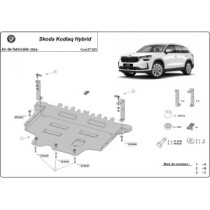 Protection sous moteur et de la boîte de vitesse Skoda Kodiaq Hybrid