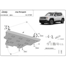 Protection sous moteur et de la boîte de vitesse Jeep Renegade