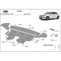 Protection sous moteur et de la boîte de vitesse Kia Rio 4