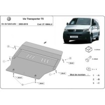 Protection sous moteur et de la boîte de vitesse Volkswagen Transporter T5 Aluminium