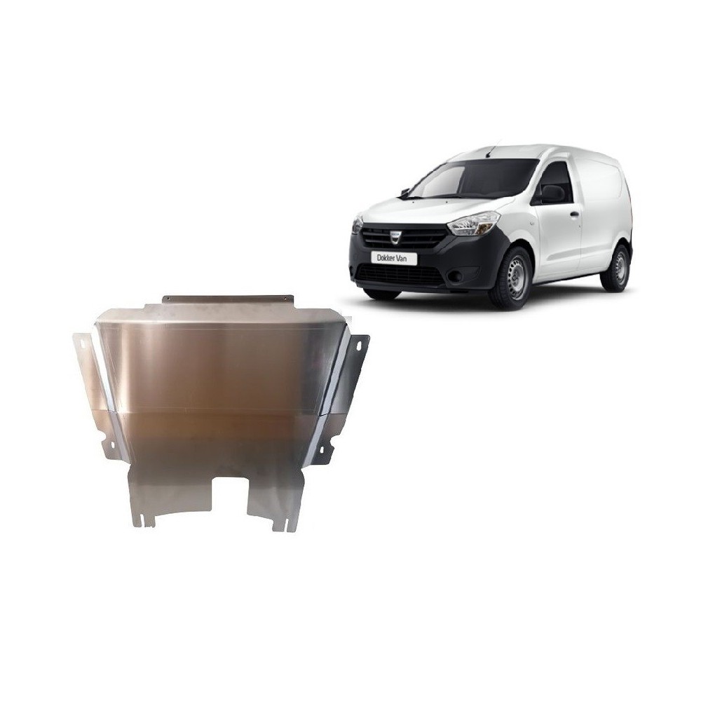 Aluminium protection sous moteur et de la boîte de vitesse Dacia Dokker
