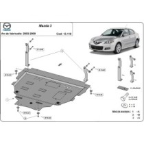 Protection sous moteur et de la boîte de vitesse Mazda 3