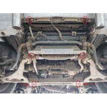 Protection sous moteur et de la radiateur Mitsubishi Pajero 3