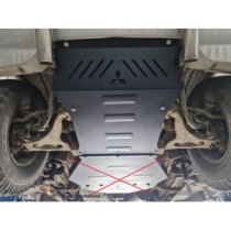Protection sous moteur et de la radiateur Mitsubishi Pajero 3