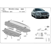 Protection sous moteur et de la radiateur Mercedes C-Class W205