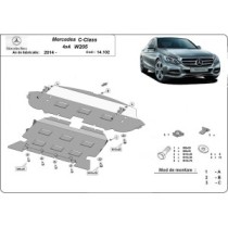 Protection sous moteur et de la radiateur Mercedes C-Class W205 4x4