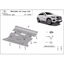 Protection sous moteur et de la boîte de vitesse Mercedes GLE Coupe C292