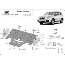 Protection sous moteur et de la radiateur Subaru Forester 4