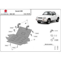 Protection sous moteur et de la radiateur Suzuki X90