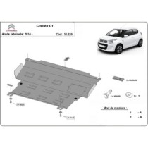 Protection sous moteur et de la boîte de vitesse Citroen C1