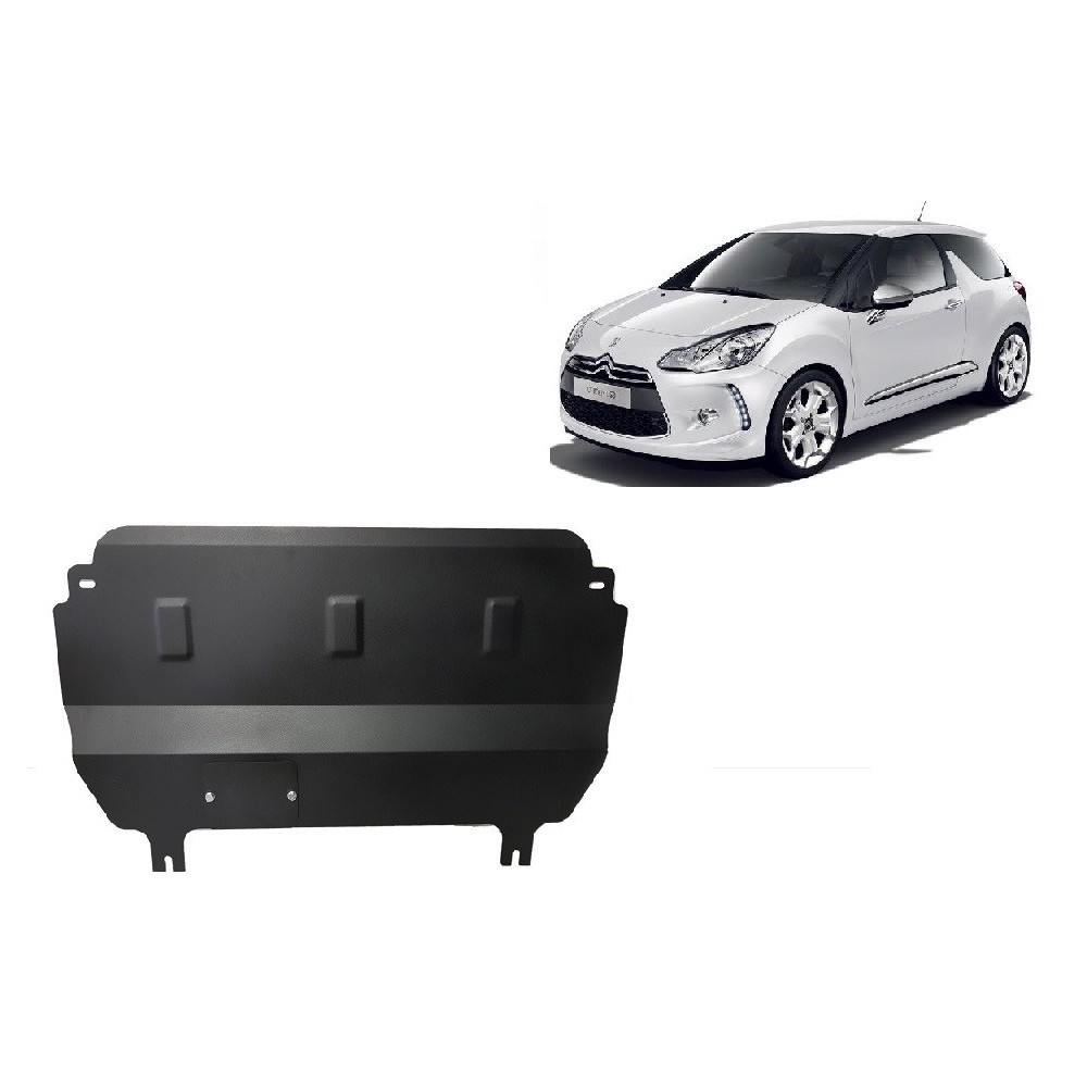 Protection sous moteur et de la boîte de vitesse Citroen DS3