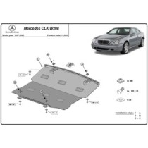 Protection sous moteur et de la radiateur Mercedes CLK W208