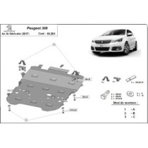 Protection sous moteur et de la boîte de vitesse Peugeot 308