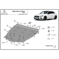 Protection sous moteur et de la boîte de vitesse Mercedes A-Class W177