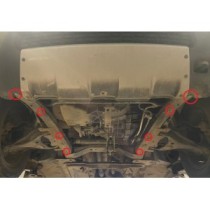 Aluminium protection sous moteur et de la boîte de vitesse Dacia Duster