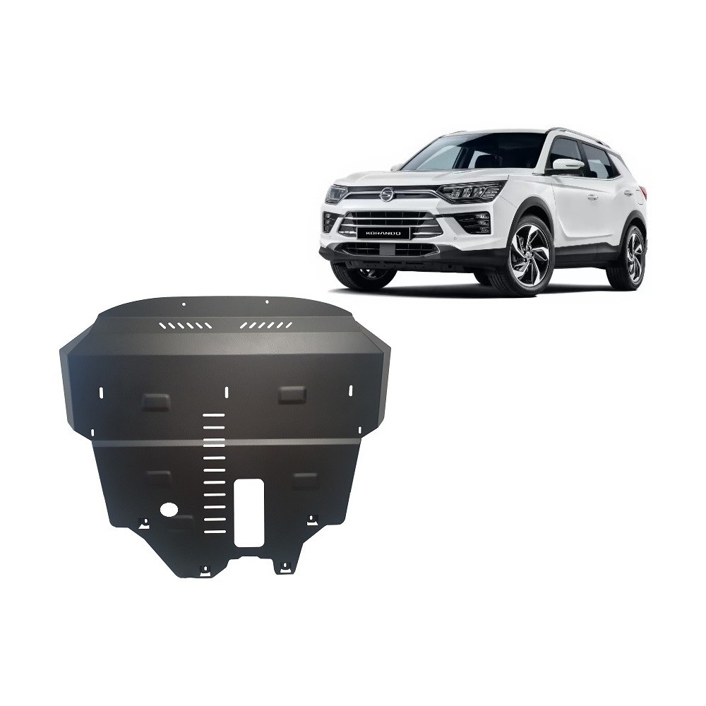 Protection sous moteur et de la radiateur SsangYong Korando