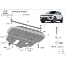 Protection sous moteur et de la radiateur SsangYong Korando