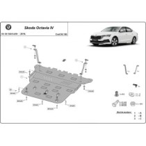 Protection sous moteur et de la boîte de vitesse Skoda Octavia 4
