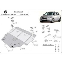 Protection sous moteur et de la boîte de vitesse Skoda Fabia 2 Diesel