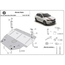 Protection sous moteur et de la boîte de vitesse Skoda Fabia 3 Diesel