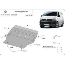 Protection sous moteur et de la boîte de vitesse Volkswagen Transporter T6