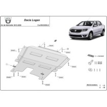 - Aluminum protection sous moteur et de la boîte de vitesse Dacia Logan 2