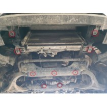 Protection sous moteur et de la radiateur Ssangyong Musso Grand