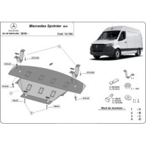 Protection sous moteur et de la boîte de vitesse Mercedes Sprinter 907 4x4