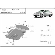 Protection convertisseur catalytique/cat lock Toyota Corolla